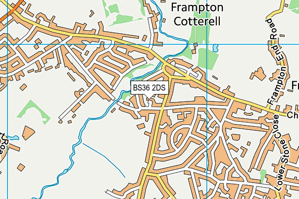 BS36 2DS map - OS VectorMap District (Ordnance Survey)