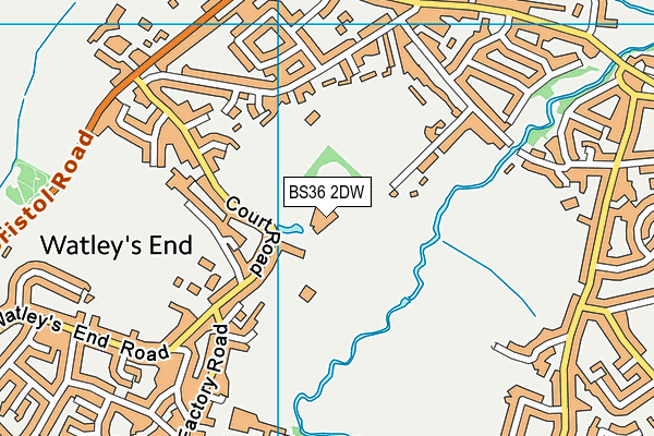BS36 2DW map - OS VectorMap District (Ordnance Survey)