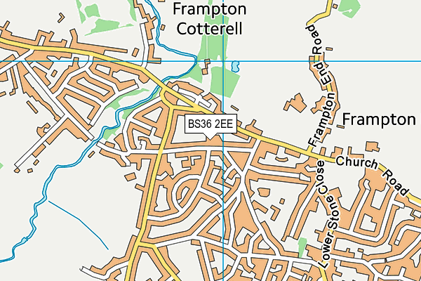 BS36 2EE map - OS VectorMap District (Ordnance Survey)