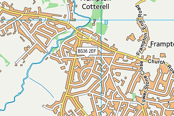 BS36 2EF map - OS VectorMap District (Ordnance Survey)