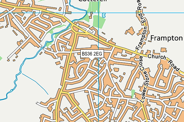 BS36 2EG map - OS VectorMap District (Ordnance Survey)