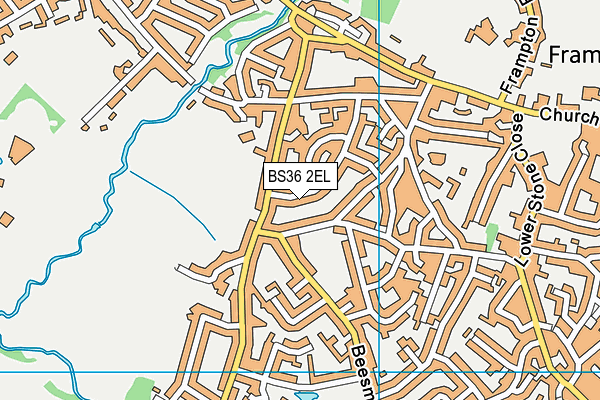 BS36 2EL map - OS VectorMap District (Ordnance Survey)