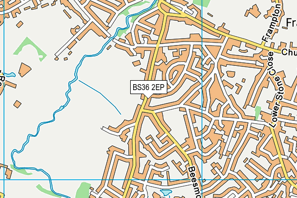 BS36 2EP map - OS VectorMap District (Ordnance Survey)