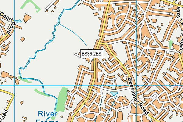 BS36 2ES map - OS VectorMap District (Ordnance Survey)
