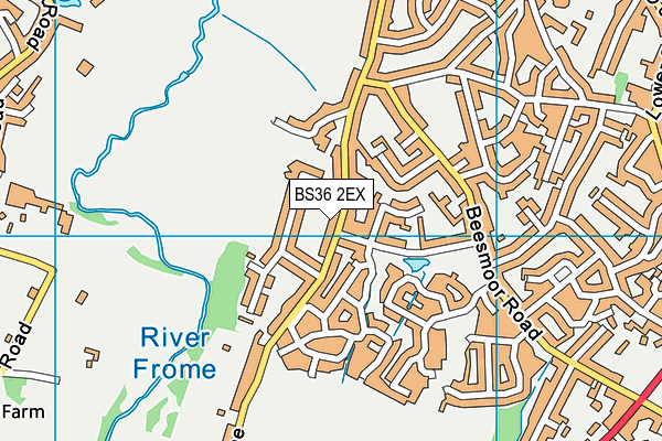 BS36 2EX map - OS VectorMap District (Ordnance Survey)