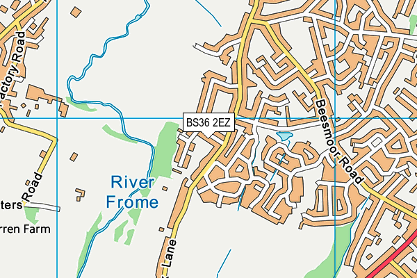 BS36 2EZ map - OS VectorMap District (Ordnance Survey)