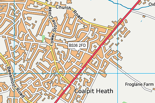 BS36 2FD map - OS VectorMap District (Ordnance Survey)