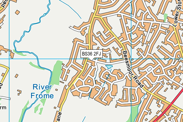 BS36 2FJ map - OS VectorMap District (Ordnance Survey)