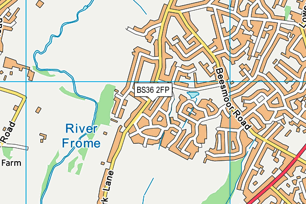 BS36 2FP map - OS VectorMap District (Ordnance Survey)