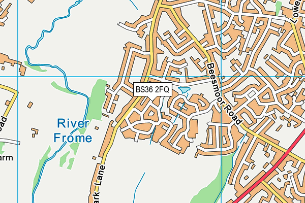 BS36 2FQ map - OS VectorMap District (Ordnance Survey)