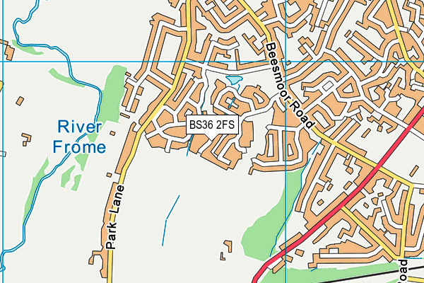 BS36 2FS map - OS VectorMap District (Ordnance Survey)