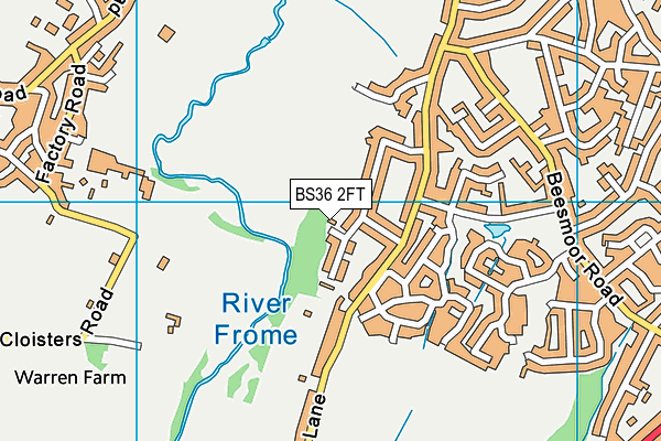 BS36 2FT map - OS VectorMap District (Ordnance Survey)
