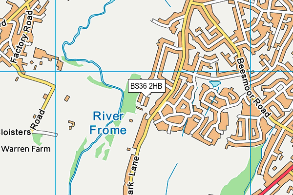 BS36 2HB map - OS VectorMap District (Ordnance Survey)