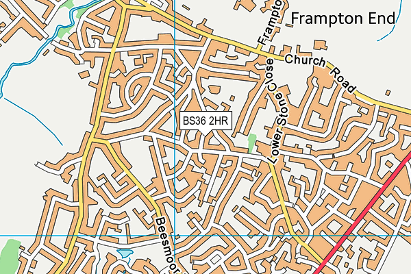 BS36 2HR map - OS VectorMap District (Ordnance Survey)