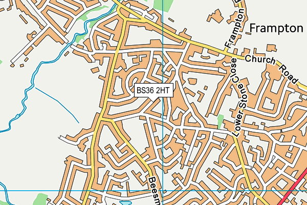 BS36 2HT map - OS VectorMap District (Ordnance Survey)