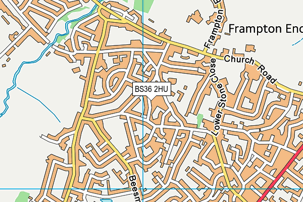 BS36 2HU map - OS VectorMap District (Ordnance Survey)