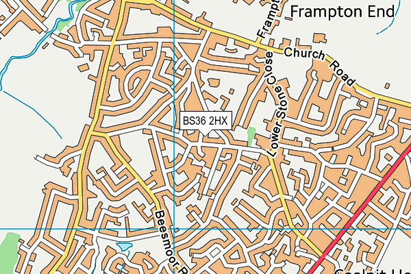 BS36 2HX map - OS VectorMap District (Ordnance Survey)