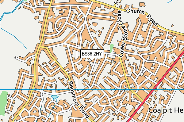 BS36 2HY map - OS VectorMap District (Ordnance Survey)