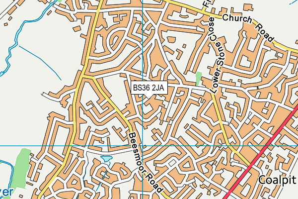 BS36 2JA map - OS VectorMap District (Ordnance Survey)