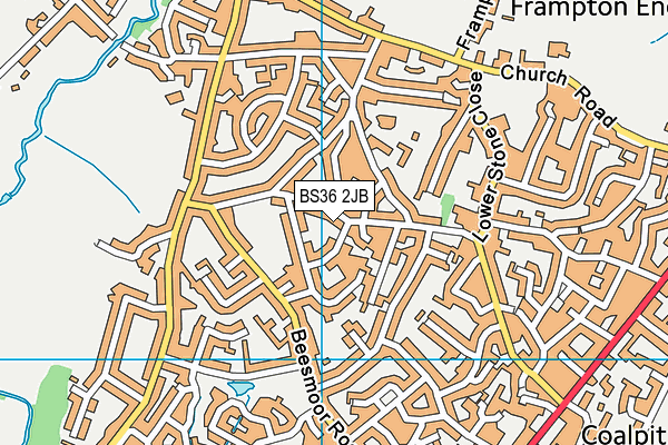 BS36 2JB map - OS VectorMap District (Ordnance Survey)