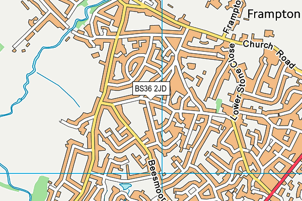 BS36 2JD map - OS VectorMap District (Ordnance Survey)