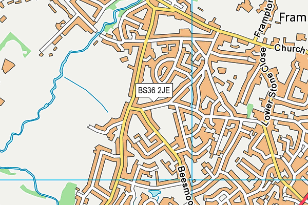 BS36 2JE map - OS VectorMap District (Ordnance Survey)