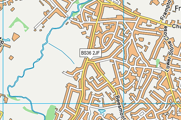BS36 2JF map - OS VectorMap District (Ordnance Survey)