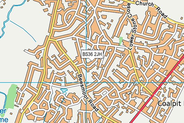 BS36 2JH map - OS VectorMap District (Ordnance Survey)