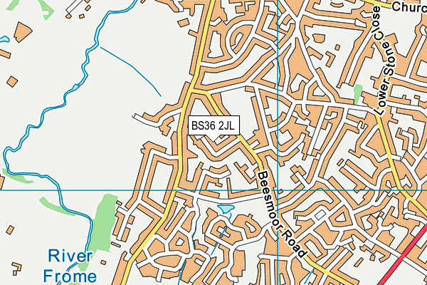 BS36 2JL map - OS VectorMap District (Ordnance Survey)