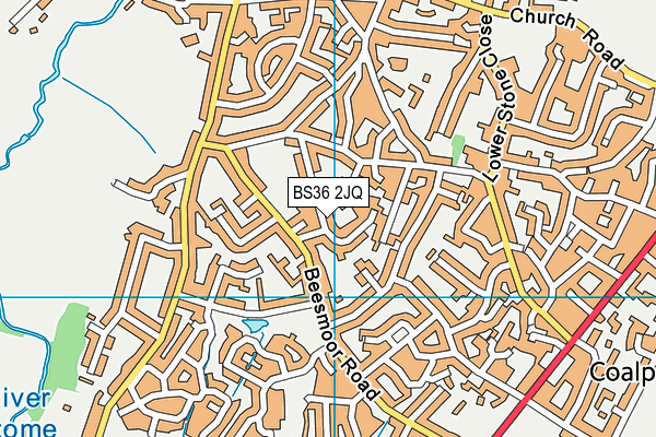 BS36 2JQ map - OS VectorMap District (Ordnance Survey)