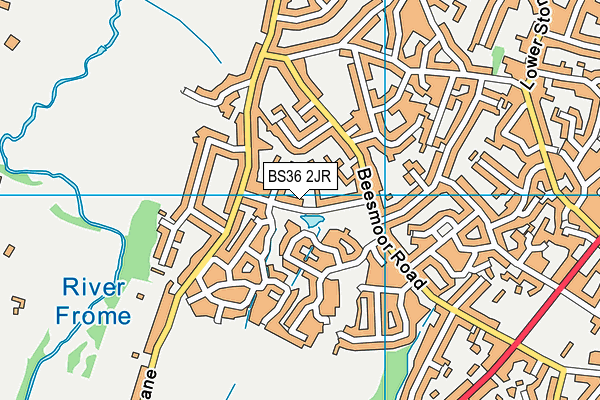 BS36 2JR map - OS VectorMap District (Ordnance Survey)