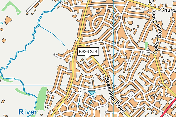 BS36 2JS map - OS VectorMap District (Ordnance Survey)