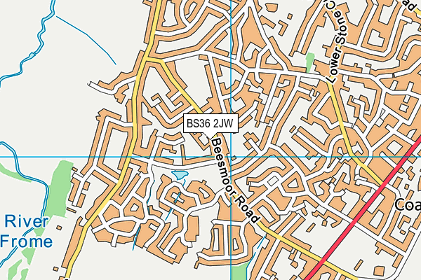 BS36 2JW map - OS VectorMap District (Ordnance Survey)