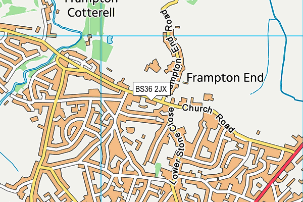 BS36 2JX map - OS VectorMap District (Ordnance Survey)