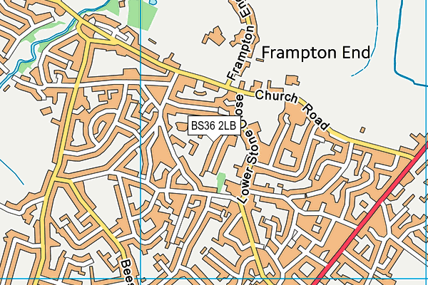 BS36 2LB map - OS VectorMap District (Ordnance Survey)