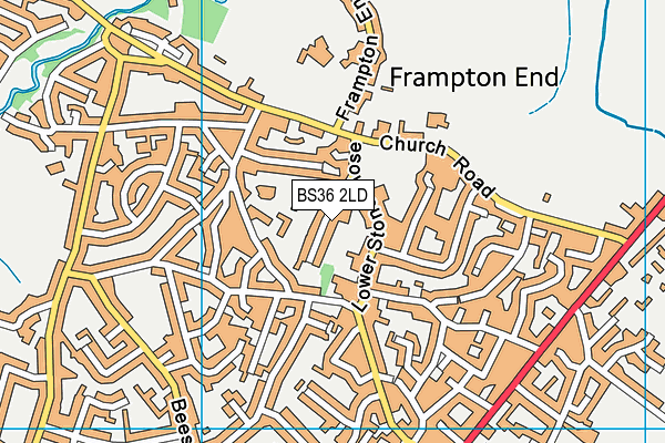 BS36 2LD map - OS VectorMap District (Ordnance Survey)