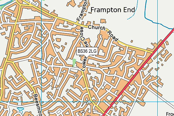 BS36 2LG map - OS VectorMap District (Ordnance Survey)