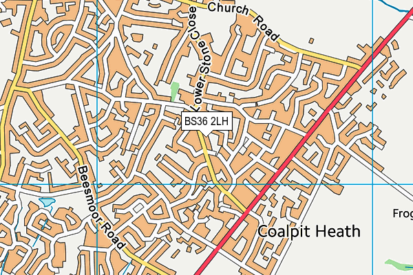 BS36 2LH map - OS VectorMap District (Ordnance Survey)