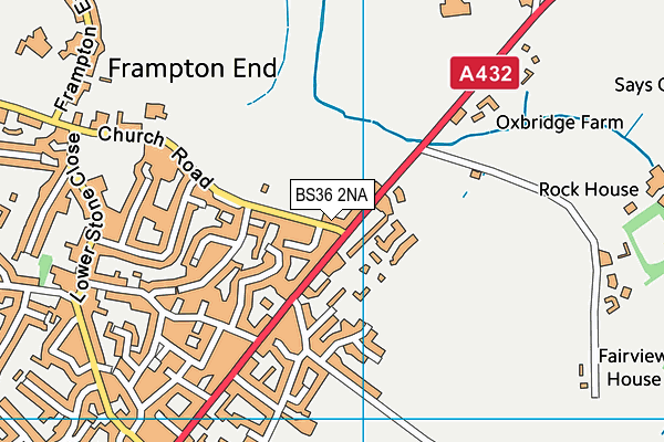 BS36 2NA map - OS VectorMap District (Ordnance Survey)