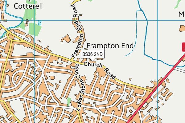 BS36 2ND map - OS VectorMap District (Ordnance Survey)