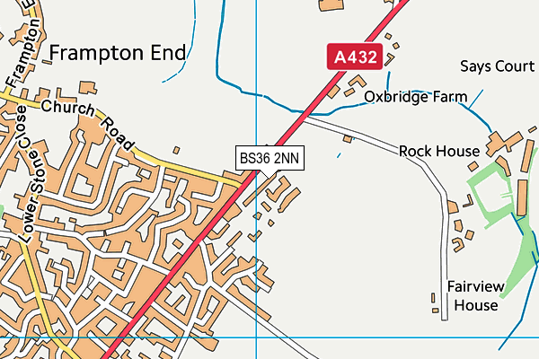 BS36 2NN map - OS VectorMap District (Ordnance Survey)