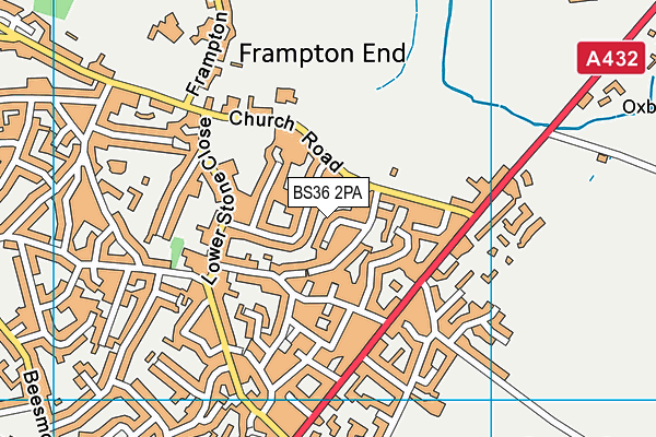 BS36 2PA map - OS VectorMap District (Ordnance Survey)