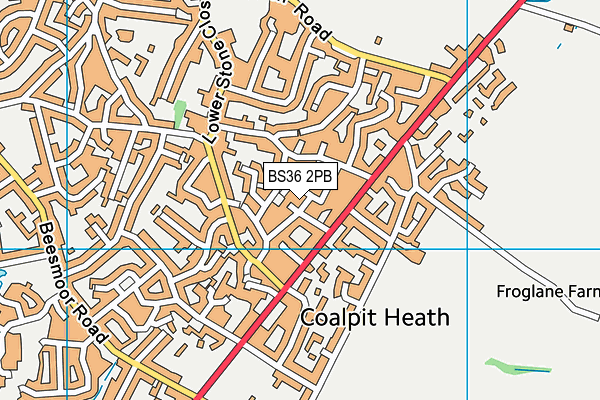 BS36 2PB map - OS VectorMap District (Ordnance Survey)