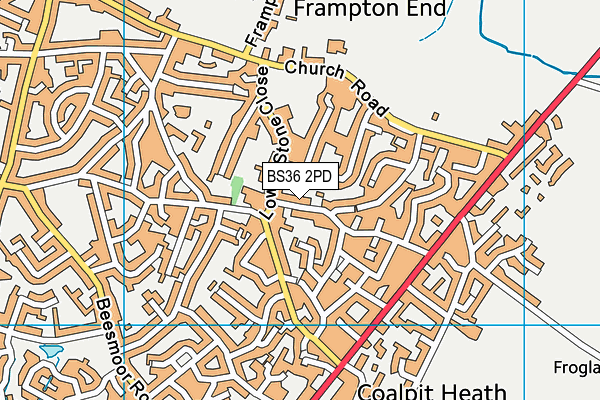 BS36 2PD map - OS VectorMap District (Ordnance Survey)