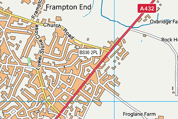 BS36 2PL map - OS VectorMap District (Ordnance Survey)