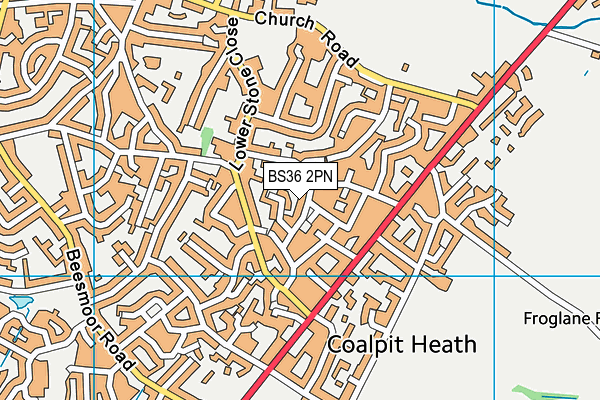BS36 2PN map - OS VectorMap District (Ordnance Survey)