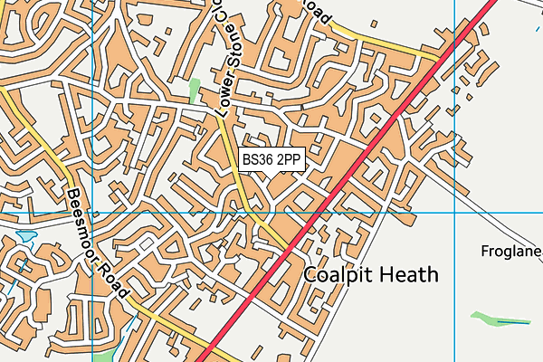 BS36 2PP map - OS VectorMap District (Ordnance Survey)