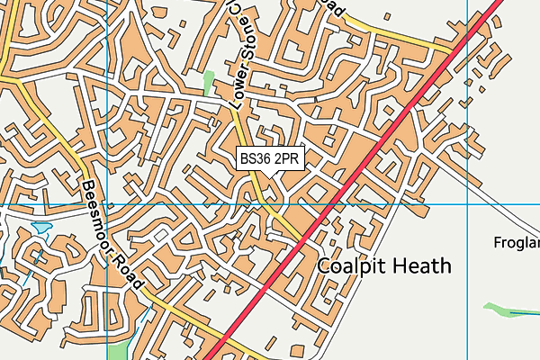 BS36 2PR map - OS VectorMap District (Ordnance Survey)