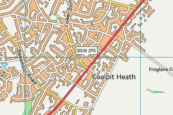 BS36 2PS map - OS VectorMap District (Ordnance Survey)