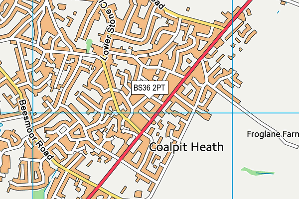 BS36 2PT map - OS VectorMap District (Ordnance Survey)